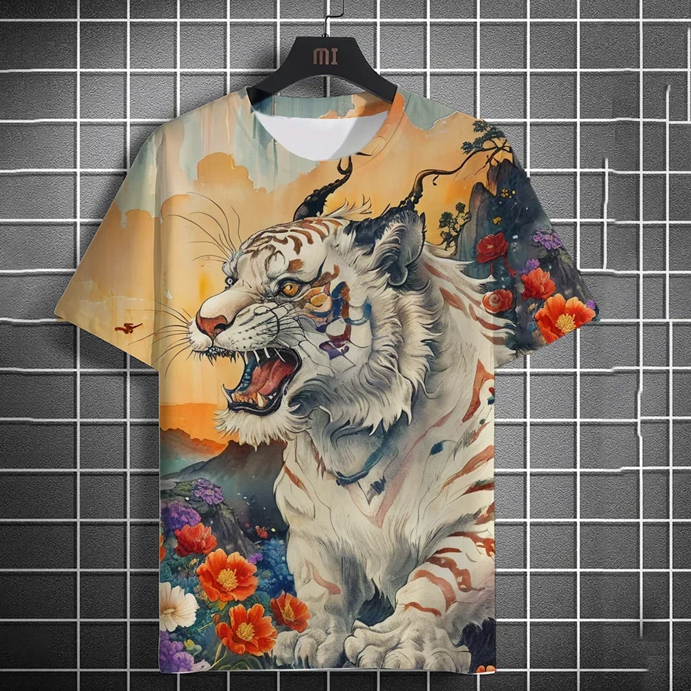 3D мужская быстросохнущая спортивная футболка с коротким рукавом повседневная