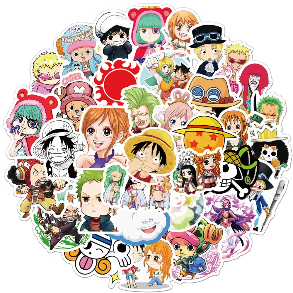 

10/30/50/100pcs One Piece Chopper Cartoon Stickers Classic Girls Anime Sticker Laptop Notebook Skateboard Motorcycle Toy Decals