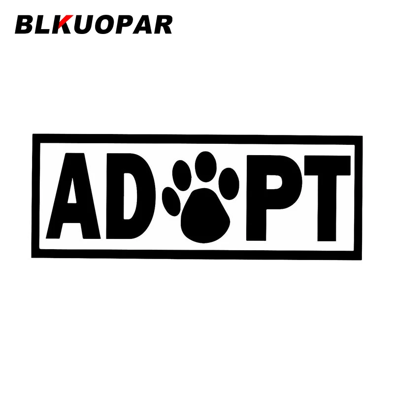 BLKUOPAR ADOPT DOG CAT ANIMAL RESCUE забавная наклейка для автомобилей Милая высечка Виниловая