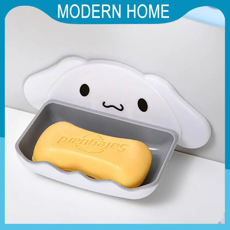 

Thick Soap Holder Creative Double Wall-mounted Draining Rack Punch-free Portable Soap Box Portable Soap Dishes Anti-smashing