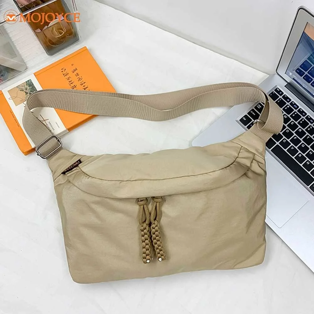 

Nylon Crossbody Chest Bag Men&Women Sports Waist Bag Zipper Large Capacity Waterproof Lightweight Fashion Outdoor Fanny Pack