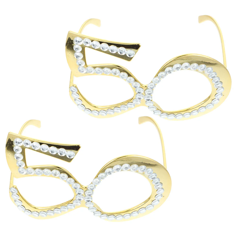 2 шт. очки на день рождения 50-летия для подарка юбилейные воздушные шары реквизит