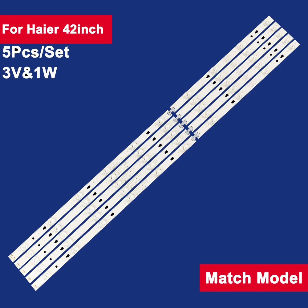 

5 шт., 822 мм для Haier, 42 дюйма, фотоподсветка, ТВ-полоса, 10 светодиодов, 3 в и 1 Вт, LED42D10A FD4251ACF LE42AL88A71 42FX10S LE42AL88R81A LE42U6500
