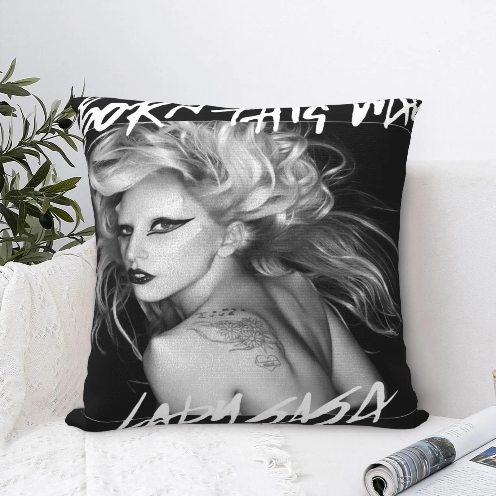 

Capas De Cd Lady Xaga S, чехол для подушки, чехол для подушки, белая искусственная наволочка, чехол для подушки, декоративная наволочка для подушки, че...