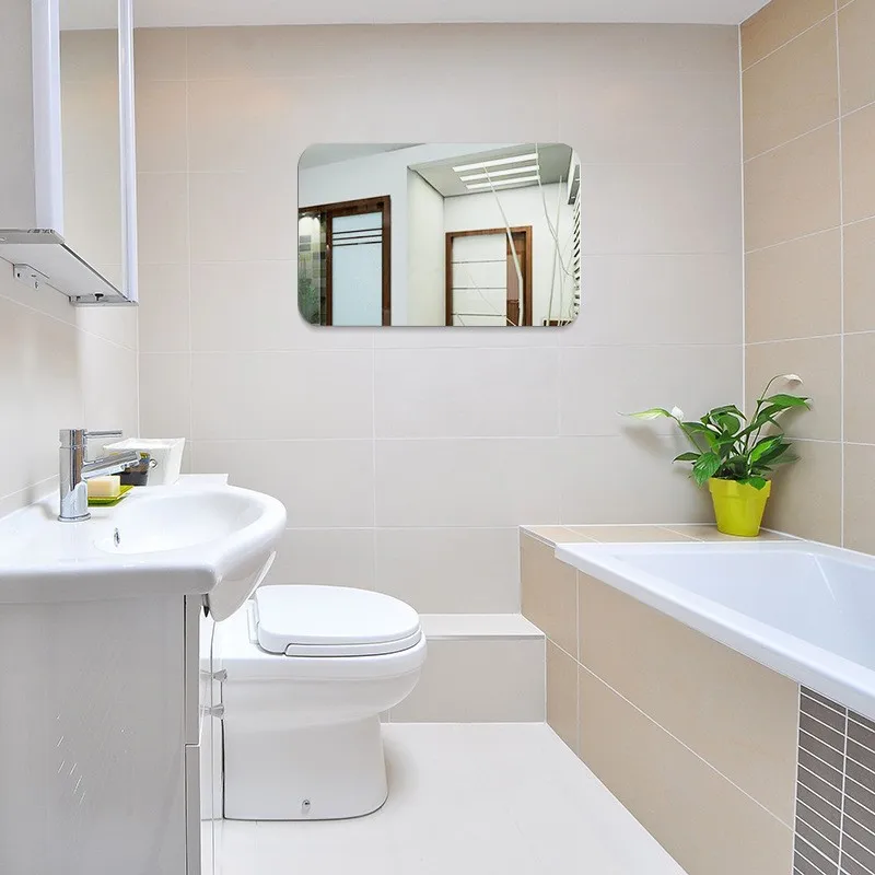 наклейки на стену зеркало настенное Зеркальная настенная наклейка овальная