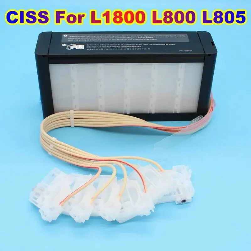 Оригинальная система подачи чернил L1800 Ciss для Epson L800 L805 Kit с 6-комп. демпфер