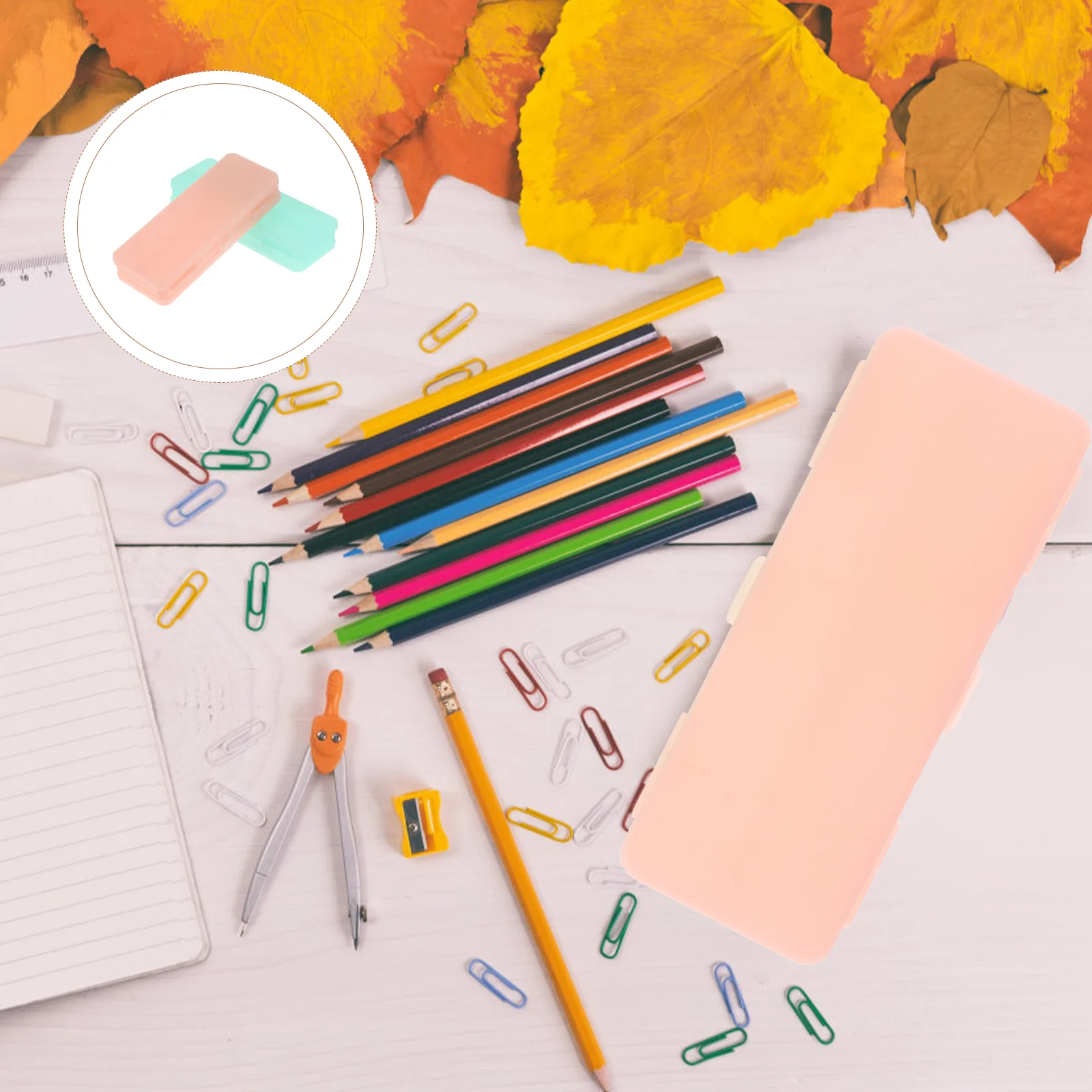 

2 Pcs Student Stationery Cases Lightweight Pencil Cases Pen Storage Holders