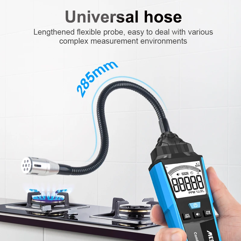 

Determine Natural Household Leak Alarm Gas Detector Sound Analyzer And Gas Light Gas Flammable Meter Leak Combustible Location