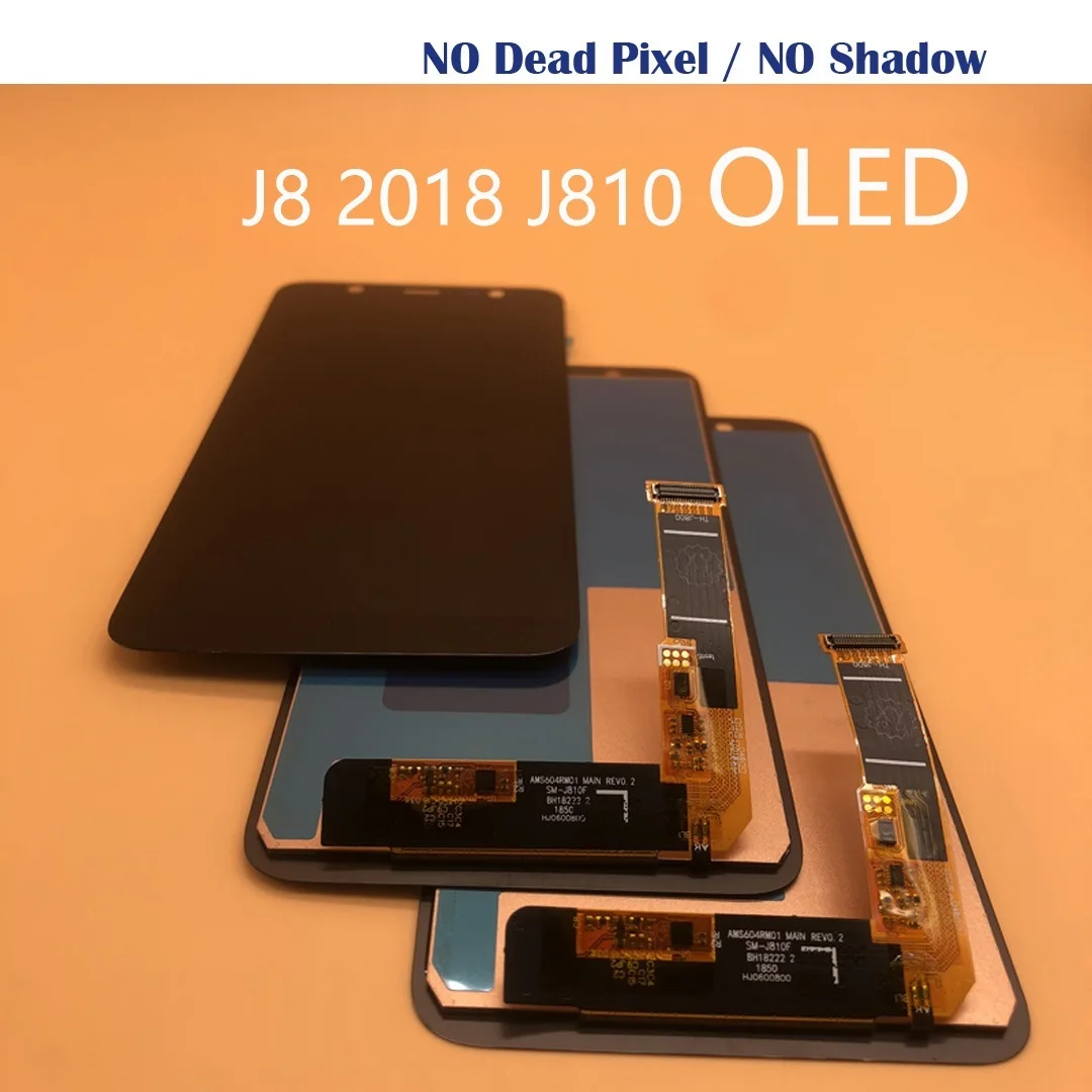 

OLED-дисплей следующего поколения 100% для Samsung Galaxy J8 2018 J810 SM J810F J810M, сменный сенсорный ЖК-экран