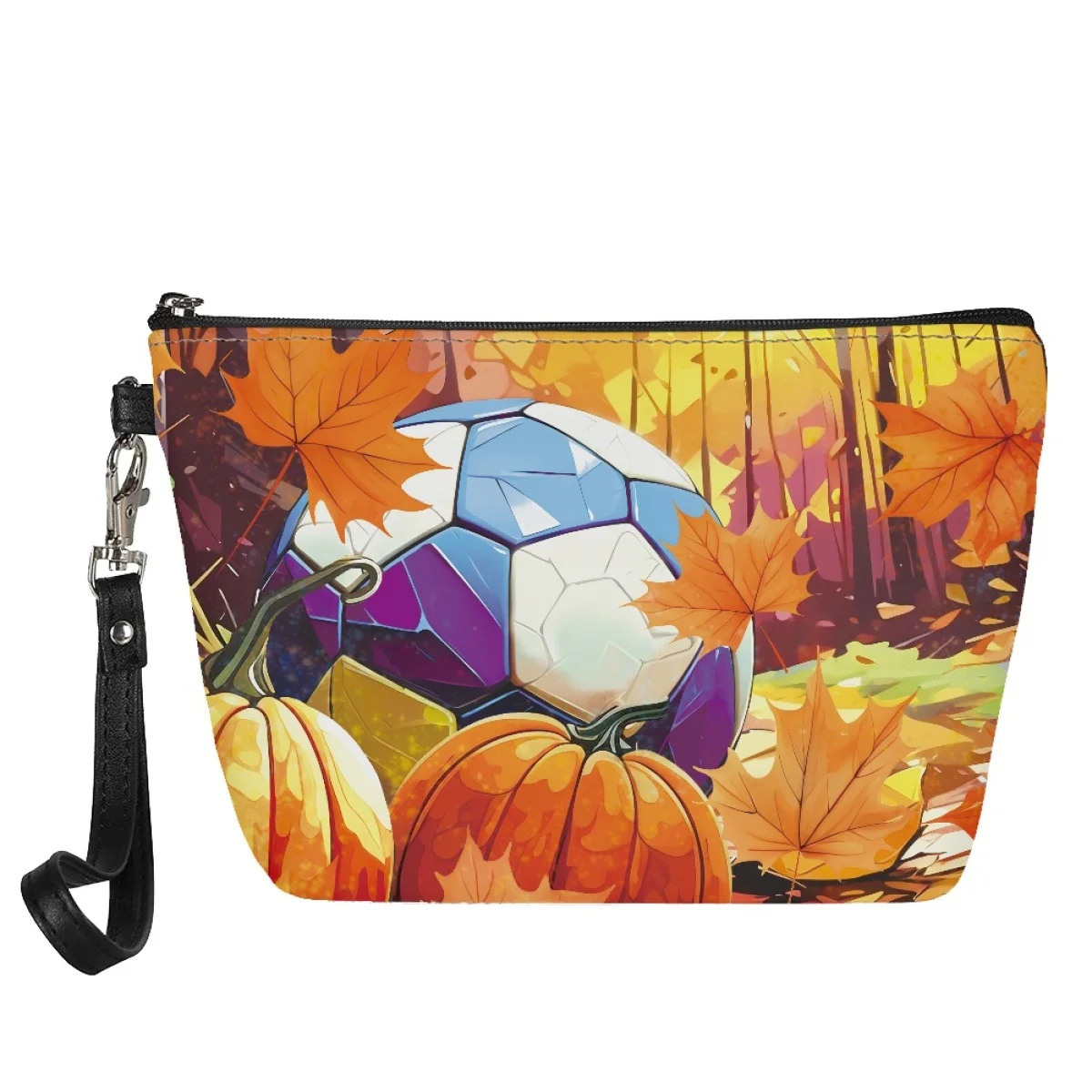 

Makeup Bags for Women Fall Leaf Ball Brand Design Cosmetic Bag High Quality Organizer Women Make Up Bag Christmas 2023 Косметика