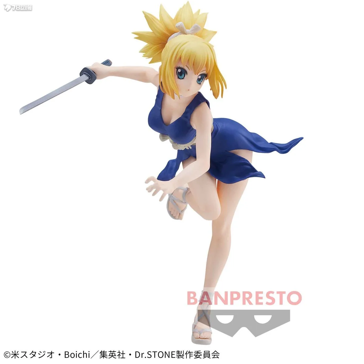 

Фигурка Bandai Dr.STONE из ПВХ, аниме экшн-фигурка янтарного цвета, коллекционные игрушки для мальчиков, подарок, оригинал