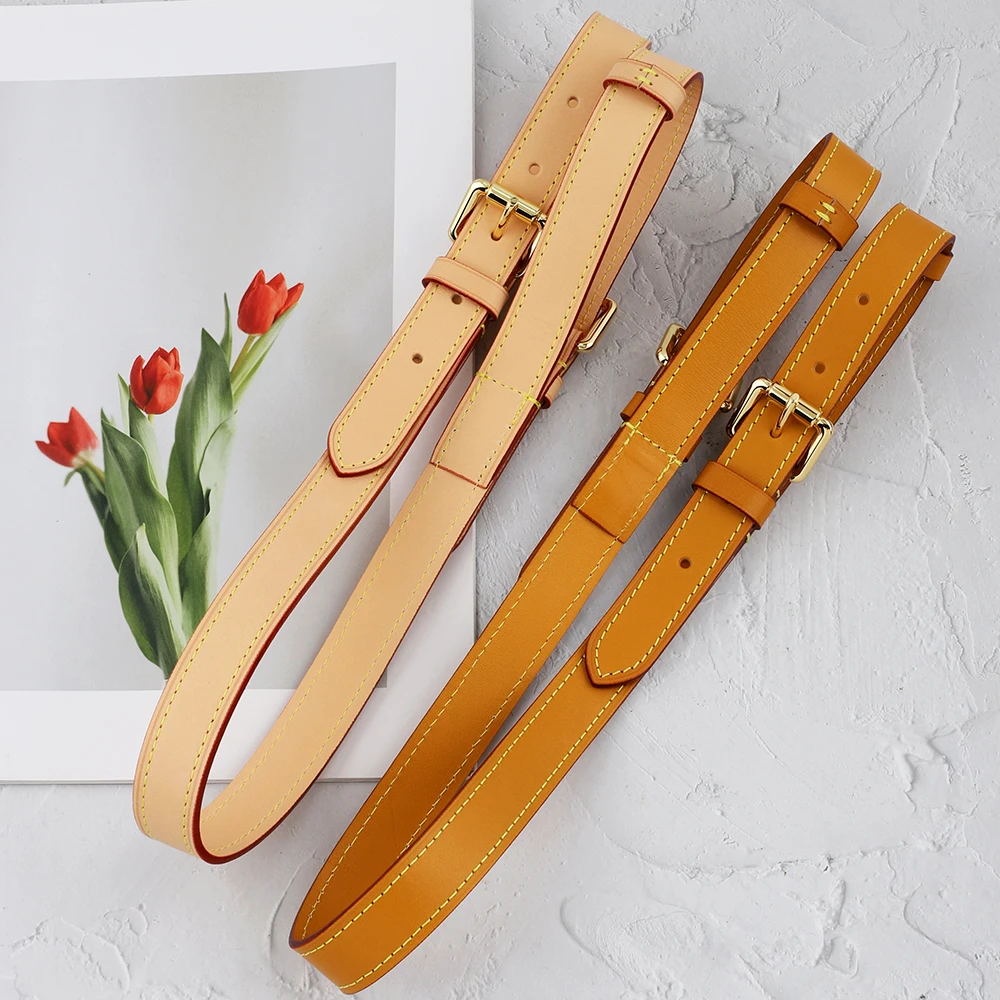 Кожаный ремень для сумки на плечо классической сумки-ведра сменный регулируемый