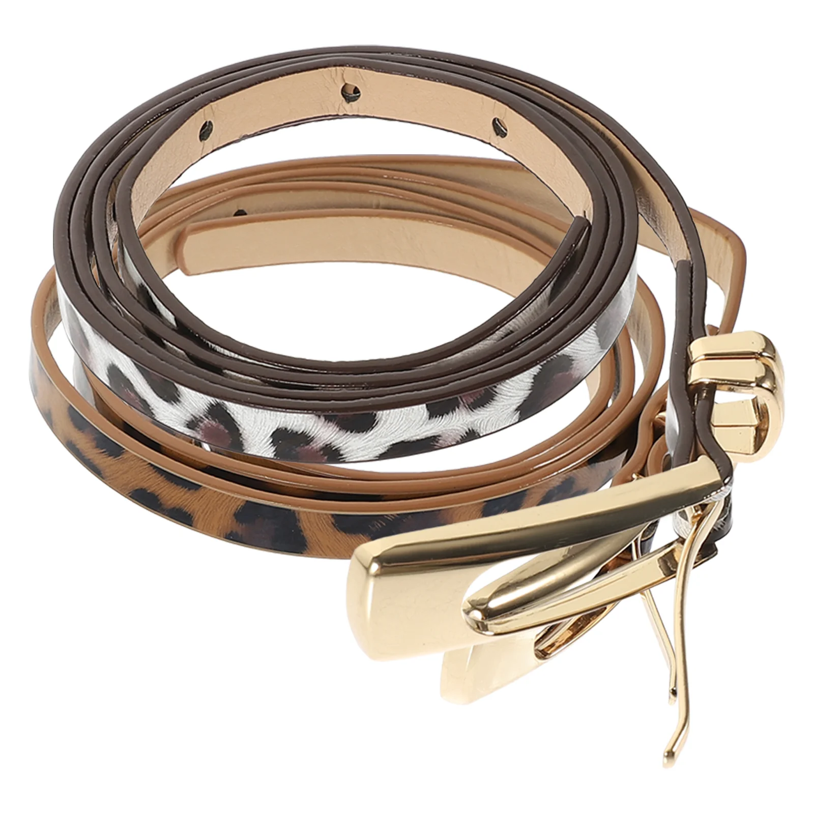 

2pcs Women Fashion Belts Jeans Buckle Belts Imitation Belts for Pants Dress