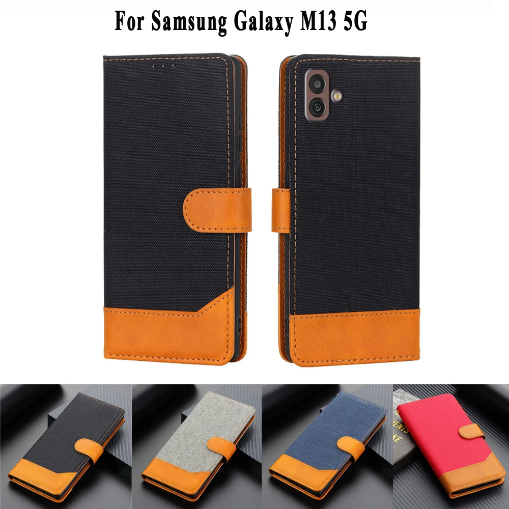 

For Carcasas Samsung M13 5G Leather Case Phone Shell Wallet Cover For Capinha Samsung Galaxy M13 4G SM-M135F M13 5G Funda Coque
