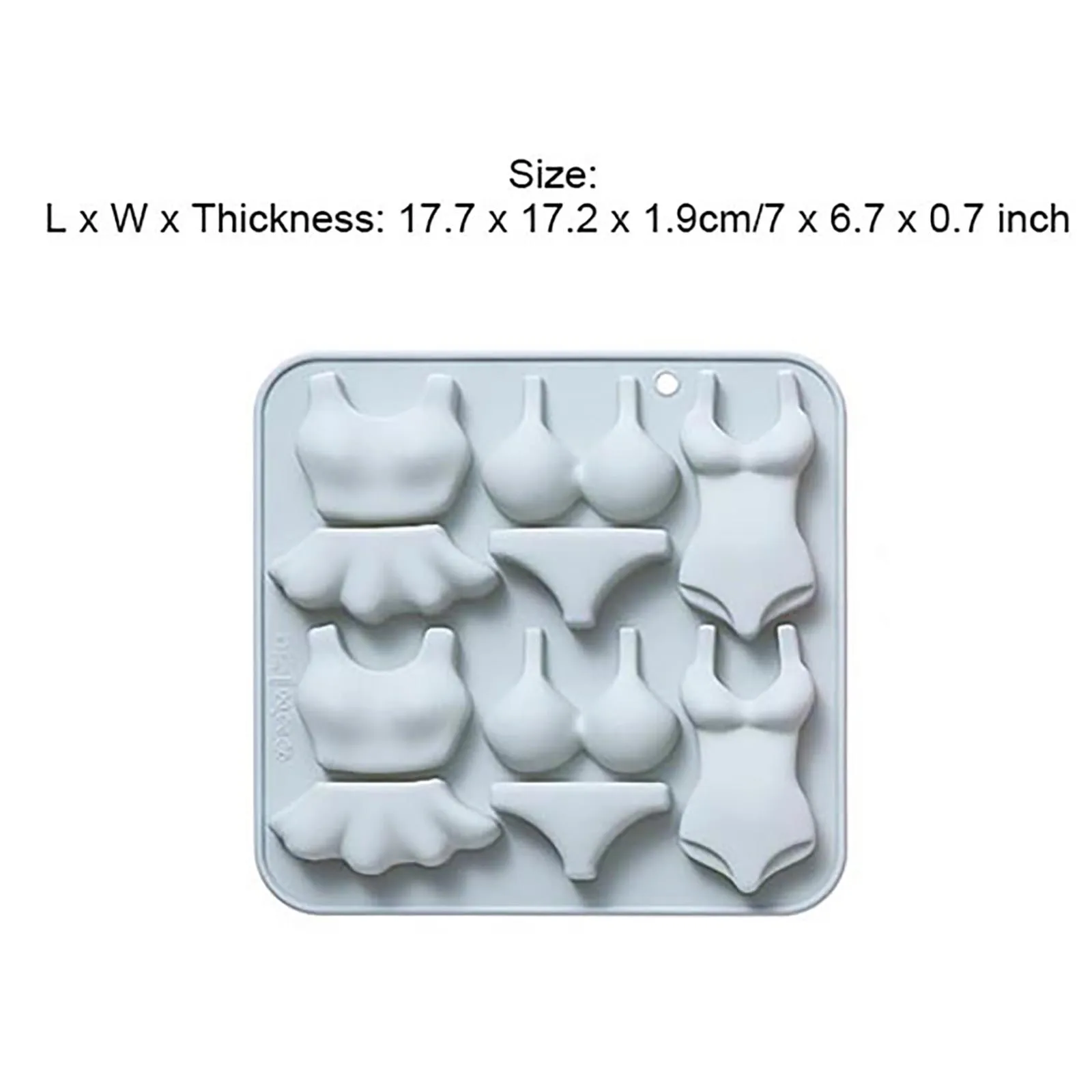 Силиконовая форма для торта в форме Купальника Бикини с 10 полостями шоколада