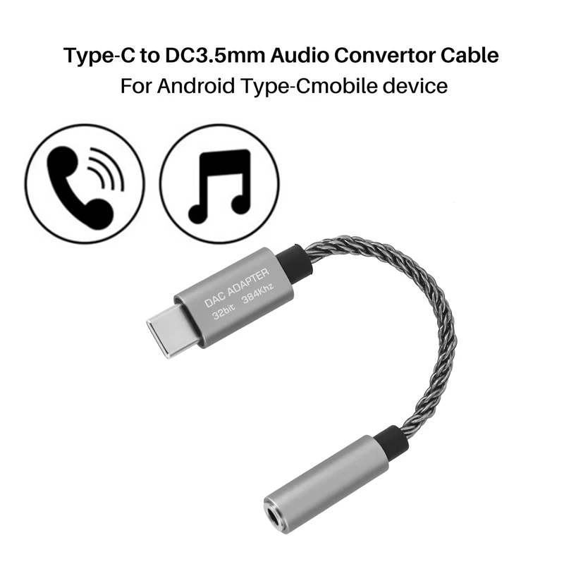 ALC5686 Усилитель для гарнитуры USB Type-C на 3 5 мм ЦАП 16-32 Ом 125 ДБ PCM 32B/384 кГц Цифровой