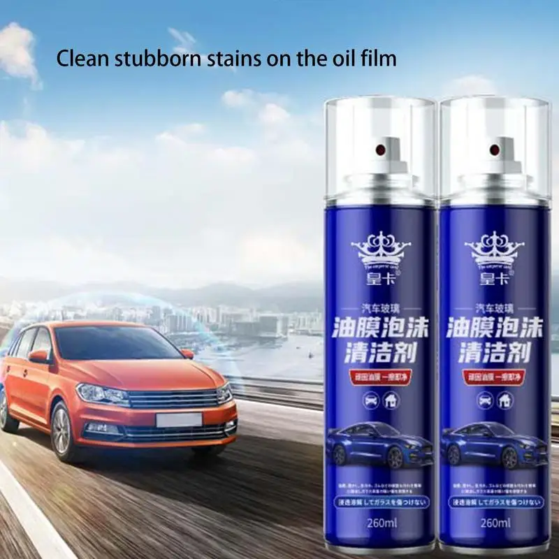 

Car Glass Oil Film Cleaner Window Cleaner For A Streak-Free Shine Deep Cleaning Foaming Action Coating Agent Waterproof Agent