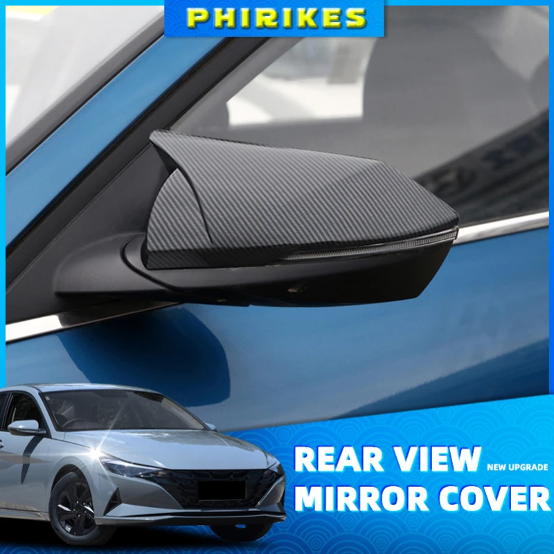 2Pcs Side Door Rearview Mirror Cover Trim Shell Protection Sticker For Hyundai Elantra 2021 Auto Exterior Accessories 2Pcs Side Door Rearview Mirror Cover Trim Shell Protection Sticker For Hyundai Elantra 2021 Auto Exterior Accessories