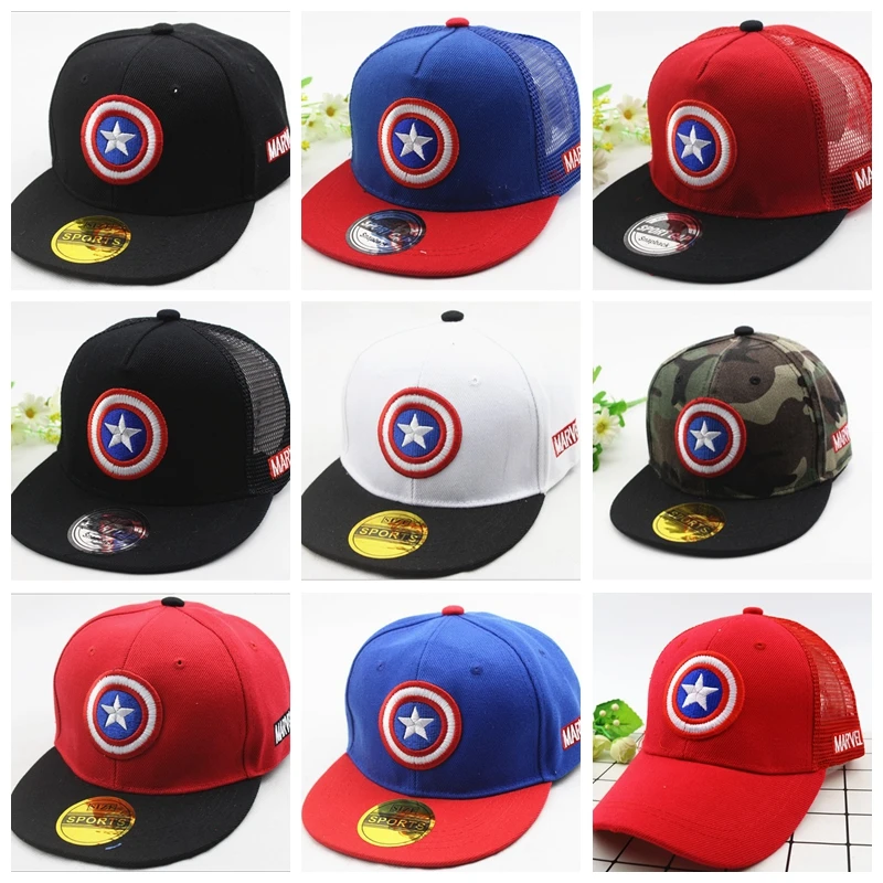 

Детская летняя Весенняя бейсбольная Регулируемая Снэпбэк Кепка в стиле хип-хоп