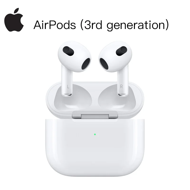Оригинальные наушники Apple AirPods 3 с адаптируемым чипом EQ H1, беспроводные Bluetooth наушники, пространственное аудио с динамическим отслеживанием головы