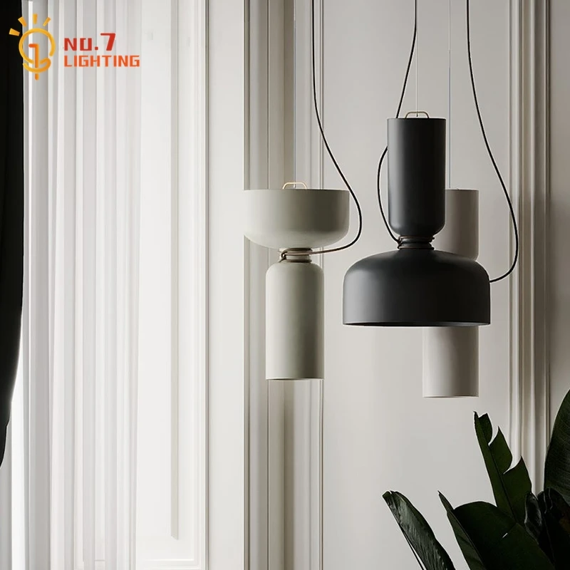 Фото Датский дизайн современные подвесные светильники со священным грилем черные и