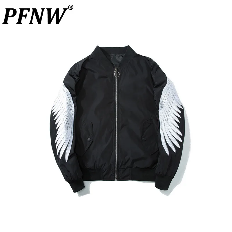 

PFNW Men's Chic Spring Autumn New Fashion Brand Loose Handsome Embroidered Coat Baseball Jacket Fashion American Tide 12Z6241