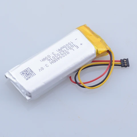 802050   3.8V 1000mAh 822048   Lipo перезаряжаемая батарея JST MX 1,2 мм 3-контактный разъем для MP3 GPS-рекордера, гарнитуры, клапана, указателя контроллера