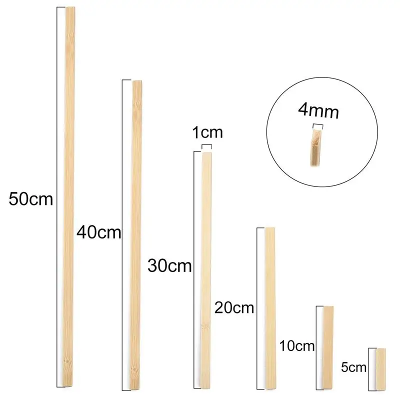 Бамбуковые ломтики для творчества 30x10см 30x20см 25x30см 15x40см 10x50см