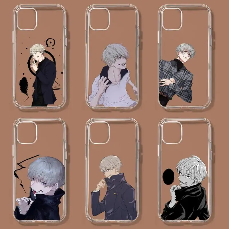 

Прозрачный чехол для телефона с аниме juютсу Kaisen Inumaki Toge для Samsung GalaxyS20 S21 S30 FE Lite Plus A21 A51S Note20