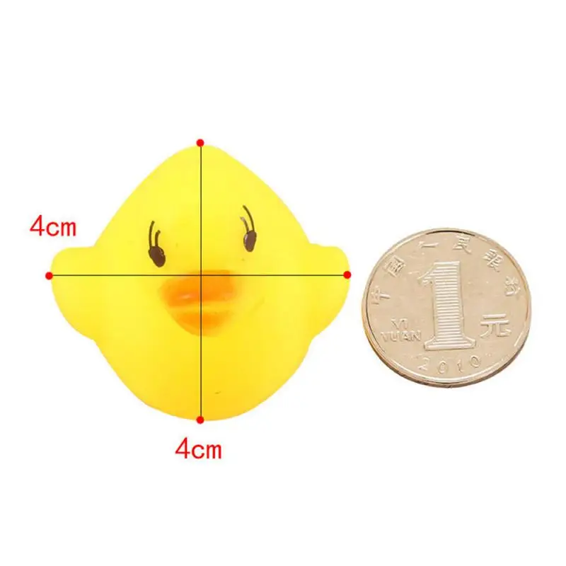1 ~ 10 шт. милая утка детские погремушки игрушки для ванной сжимаемые животные