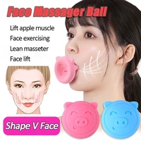 3colors silicone face slimming tool breathing exercise anti wrinkle v face firming massage face lift up facial masseter trainer