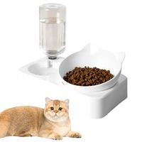 cat dog drinking bowl automatic feeder water dispenser feeder neck support non slip cat bowl pet drinking fountain