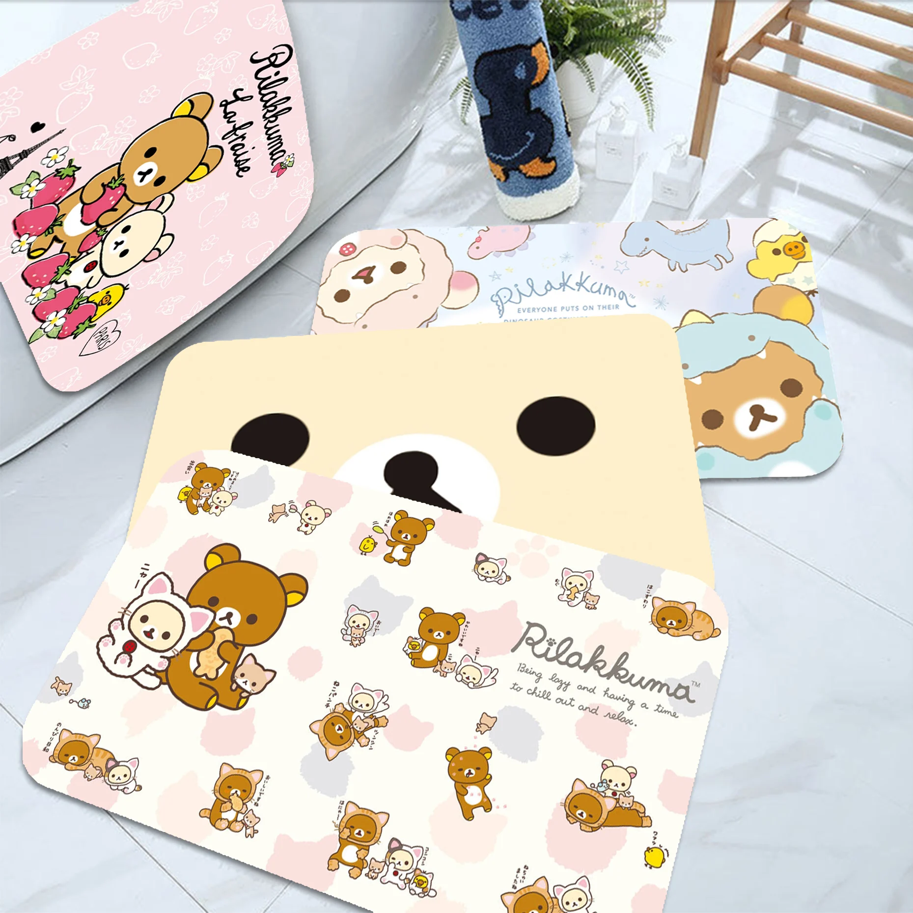Коврик для кухни Kawaii Rilakkuma Bear недорогие противоскользящие современные