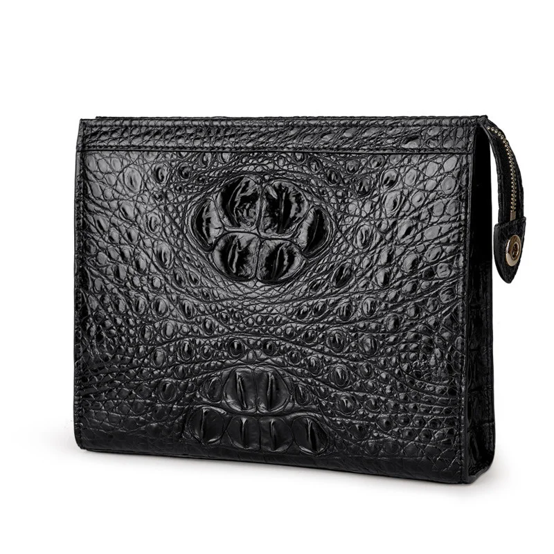 Men's Luxury Leather Business Large Capacity Envelope Handbag High Quality Clip Laptop Bag Cozy Casual Clutch Men Messenger Bags