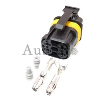 1 set 4 hole 18165000002 car electric jet motor wiring harness sockets auto starting relay plastic housing connector