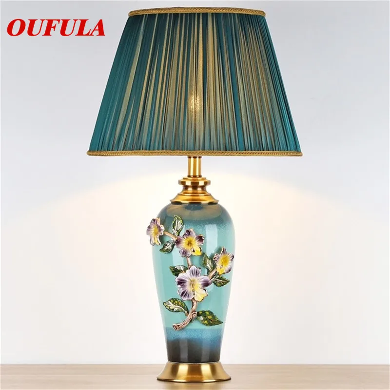 

SOFITY Ceramic Table Lamps Desk Luxury Modern Contemporary Fabric for Foyer Living Room Office Creative Bed Room Hotel