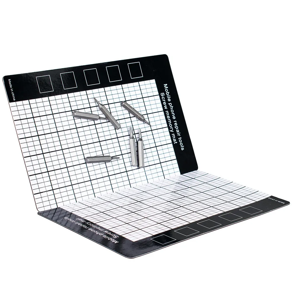 

MAGNETIC MOBILE PHONE REPAIR MAT Magnetic Mat Fix Small Screws Magnetic Screw Storage Mat For Hold Tiny Screws