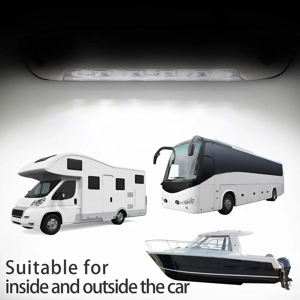 

Black Dual White Lights LED RV Trailer Lights Cabin Porch Light Yacht Ship Lights Awning light