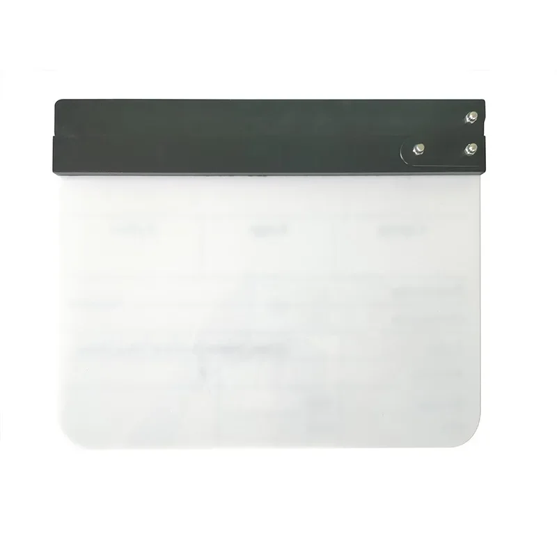 Acrylic Production Slate with Color Clapper Sticks Dry Erase Markers for Movie Filming Video Recording