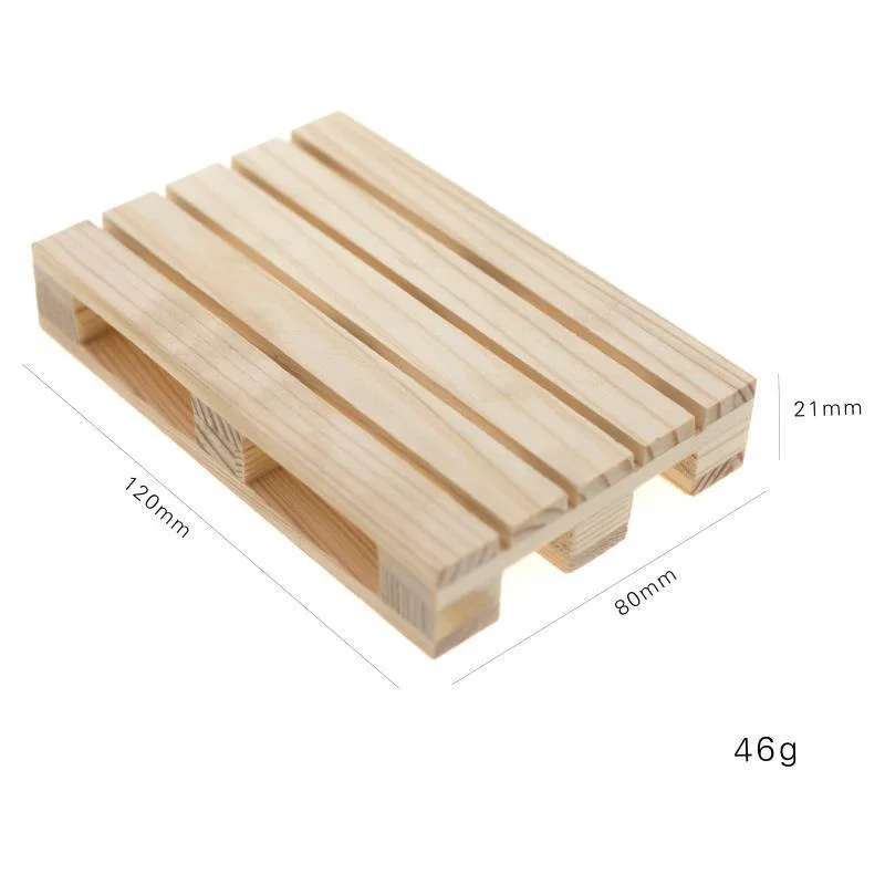 2PCS 120X80mm Wooden Pallet Decoration For 1/10 RC Crawler Car Axial SCX10 90046 Traxxas TRX4 Redcat Tamiya MST