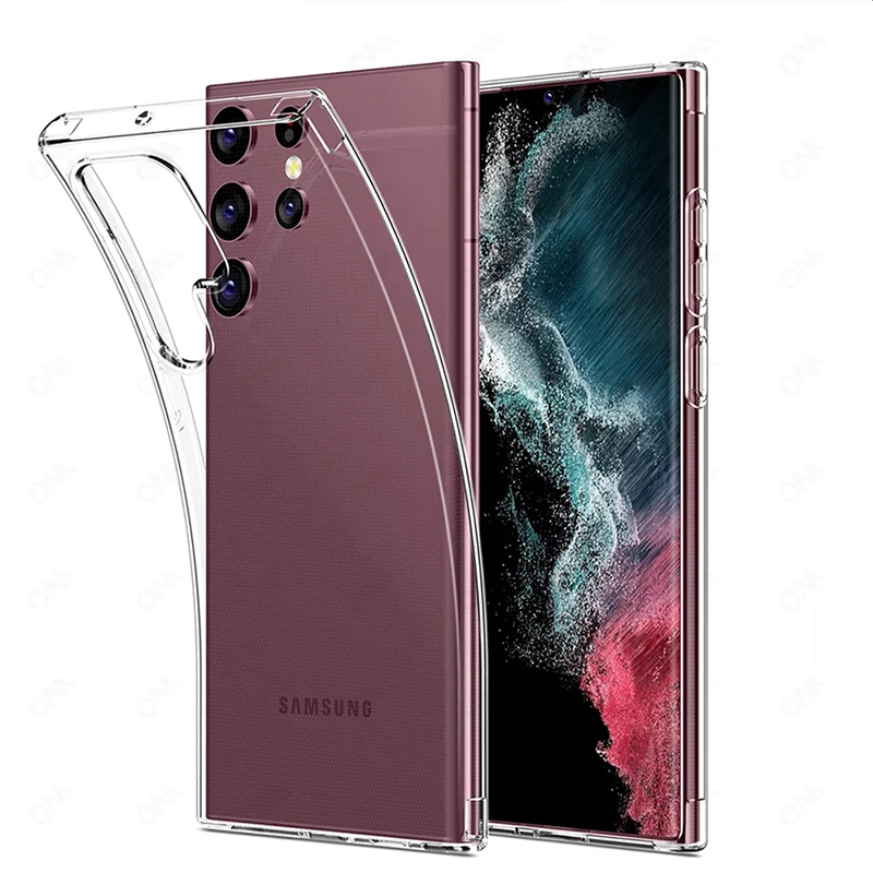 

Samsung Galaxy S22 Ultra Case Ultra-thin Transparent Soft TPU Silicone Clear Cases Shockproof Sumsung S 22 Ultra S22Ultra S22+