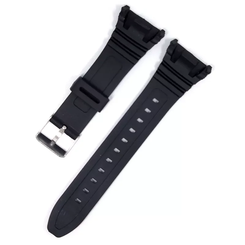 

Silicone Watch Band Stainless Steel Pin Buckle Watchband for Casio W-96H Sports Men Women Strap Bracelets