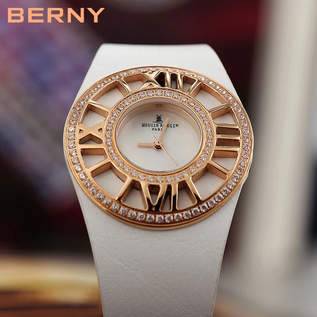 Ladies Luxury Casual Wristwatch - Genuine Leather Strap 5