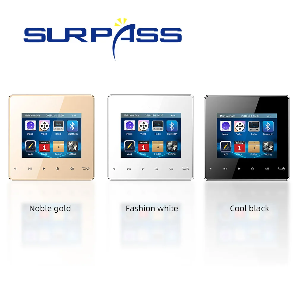 Настенный Hi-Fi стереоусилитель с сенсорной кнопкой 2 8 дюйма | Электроника