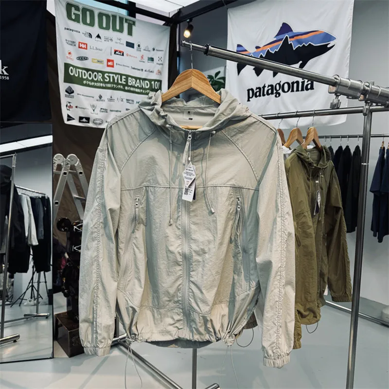 UPF50 + Японская уличная горная свободная ветрозащитная дышащая Солнцезащитная