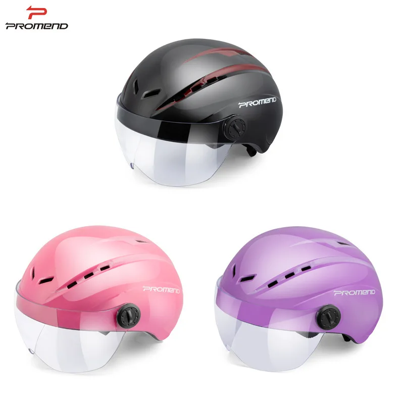 

Велосипедный шлем PROMEND с линзами для мужчин и женщин, Светоотражающая наклейка, для горных и шоссейных велосипедов, E-Bike