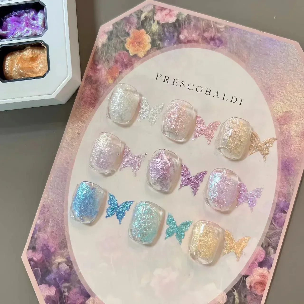 2gx9Colors Aurora раковина для пудры польская сказочная пудра крем популярная парчовая