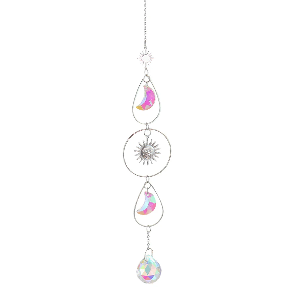 

Wind Chimes Crystal Pendant Garden Decoration Hanging Outdoor Rainbow Maker Sun Catcher Wedding Wind Spinner Yard