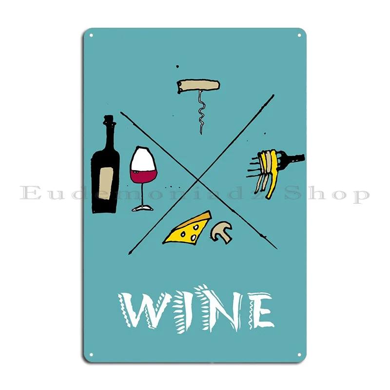 

Винное меню, металлическая вывеска для гостиной, кинотеатра, печатная Клубная печать, жестяная вывеска, настенное украшение