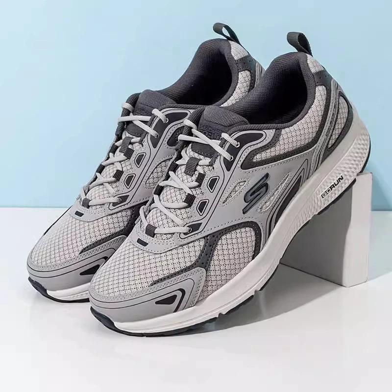 Мужские кроссовки Skecher летние повседневные с дышащей сеткой легкие